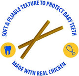 N-Bone Puppy Teething Sticks Chicken Flavor Dog Treats Holiday Version, 3.74-oz Bag, Natural