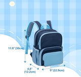 LoDrid Backpack Compatible with Tonie Box, Carrying Case with Multiple Pockets for Headphones, Charger and Accessories, Storage Bag for Audio Player Starter Set, Navy Blue (Patented Design)