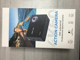 4K 60FPS Action Camara - Waterproof Camera with 64G SD Card 48MP HD WIFI Camera with EIS 40M Underwater Camera Wide Angle Sports Camera with 2*1350 mAh Batteries Helmet Mount Accessories Kits