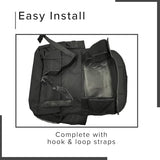 AlveyTech Saddle Bag for Mobility Scooter, Wheelchair, & Electric Power Chair (Small, Black) - Accessories Holder Armrest Side Pouch Storage Organizer Bags for Adults, Water-Resistant, Easy Install