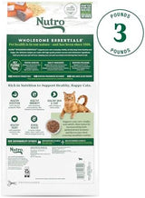 NUTRO WHOLESOME ESSENTIALS Adult Natural Dry Cat Food Salmon & Brown Rice Recipe, 3 lb. Bag