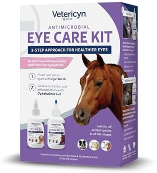 Vetericyn Plus Dog and Cat Eye Care | Flush and Soothe Eye Irritations, Dog Tear Stain Cleaner, Safe for All Animals. (Eye Care Kit)