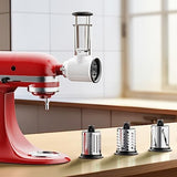 Slicer Shredder Attachment for Kitchenaid Stand Mixer, Cofun Shredder Accessories, Mixer Assecories for Kitchenaid Mixer, Cheese Grater Attachment for Kitchenaid with 3 Blades