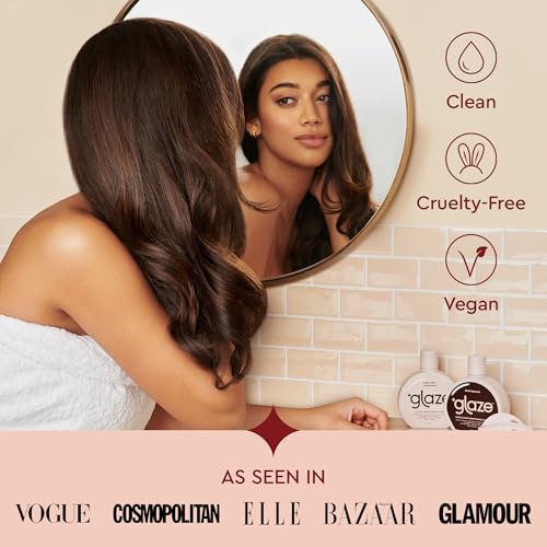 Glaze Super Gloss Color Conditioning Gloss – Caramel Lights for Medium to Dark Brown Hair with Highlights – Rinse Out Semi-Permanent Hair Gloss that Enhances Color and Boosts Shine & Hydration