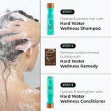 Malibu C Hard Water Wellness Shampoo and Conditioner Duo (9 oz) - Hydrating Hair Care for Shine & Manageability - Protects from Waterborne Elements That Cause Dry, Damaged Hair