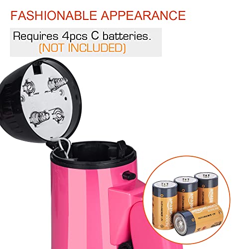 Sugar home Portable Megaphone Bullhorn 20 Watt Power Megaphone Speaker Voice and Siren/Alarm Modes with Volume Control and Strap (Pink)