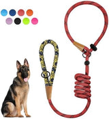 lynxking Slip Lead Dog Leash Reflective, Heavy Duty Comfortable Strong Rope Lead for Large, Medium Dogs, No Pull Pet Training Leashes (Red, Large 1/2in x 6ft-Slip Lead)