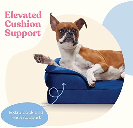 Orthopedic Sofa Dog Bed - Ultra Comfortable Dog Bed for X-Large Dogs - Breathable & Waterproof Pet Bed- Egg Foam Sofa Bed with Extra Head & Neck Support - Removable Washable Cover with Nonslip Bottom.