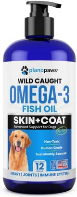 Omega 3 Fish Oil for Dogs - Better Than Salmon Oil - Dog Fish Oil Supplement to Reduce Shedding & Itching - Supports Joints, Brain, and Heart Health - Skin and Coat Supplement - Liquid Fish Oil