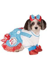 The Wizard of Oz: Dorothy Pet Costume for for Dogs or Cats by Rubies, XL