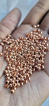 Metal Loc sprinkle Hair Beads, DreaLock Hair Accessories, Loc Jewelry (100% Copper, 6/0 4mm)
