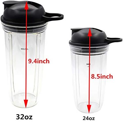 Replacement Parts New Blade with Cup and Lid Intended for Nutri Ninja Blender BL610