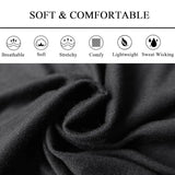 Wide Headbands For Women Stretch Headband Boho Head Bands Women's Hair Band Turban Workout Hairband Accessories Black 6 Pack