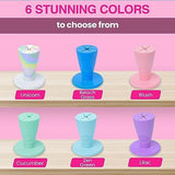tweexy Hinge Untippable Nail Polish Bottle Holder | Anti-Spill Nail Polish Holder Stand, Tilted, IntelliStick Airlock Suction | Fingernail Painting, Nail Art Tools | Nail Polish Accessories (Blush)
