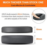 GVOEARS Replacement Ear Pads for Beats Studio 3, Ear Cushions for Beats Studio 2&Studio 3 Wired & Wireless Not Fit Beats Solo On-Ear Headphone with Stronger 3M Adhesive Tape Thicker Memory Foam(Grey)