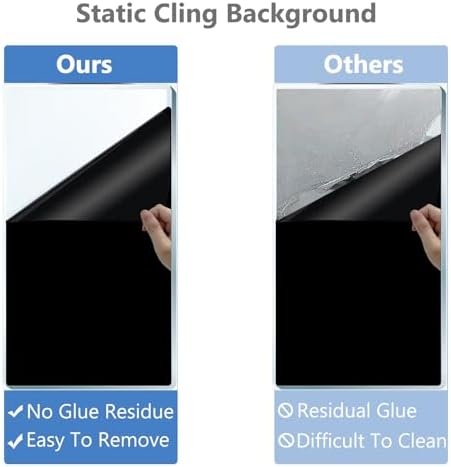 Aquarium Background Static Cling Black Fish Tank Background Wallpaper Fish Tank Backdrop Vinyl Aquarium Poster Background 31 x 16 in