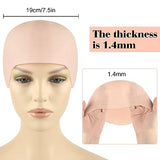 8 PCS Halloween Makeup Latex Bald Cap Think Bald Caps for Halloween Theme Party Cosplay for adults Women Men Bald Head Wig Cap Bald Hat Costume Accessory