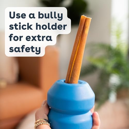 Pupford Thick Bully Sticks for Dogs & Puppies, Smoked for Improved Smell, Natural, Long-Lasting, Single Ingredient Chews for Medium & Large Breeds (12", 10 Count)