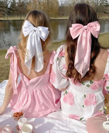 Valentine's Day Hair Bows for Women Hair Ribbon Bow Hair Clips with Long Tails Vintage Hair Accessories for Women Valentine's Day Hair Bows for Women Heart Hair Bow