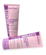 Fresh BREASTS Anti Chafing Deodorant Lotion to Powder, 3.4oz (2 Pack) - Anti Chafe Cream Whole Body Deodorant for Women, Inner Thighs & Areas that Sweat, No Talc, Aluminum and Fragrance