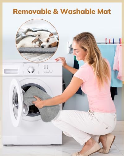 Morpilot Cat Carrier Soft - Portable Pet Carrier for Small or Medium Cats, Dogs and Puppy up to 14lbs, Airline Approved Dog Carrier with Safety Buckle and Foldable Bowl - 17 x 11 x 12 Inch (Dark Gray)