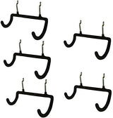 Menecor 5PCS Pegboard Drill Holder with Double Hooks and Accessories Bag for Power Tools