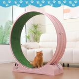 Cat Exercise Wheel, 47.2" Cat Treadmill, Carpeted Runway, Easy to Install, Suitable for Most Cats