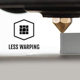 HATCHBOX ABS 3D Printer Filament, Dimensional Accuracy +/- 0.03 mm, 1 kg Spool, 1.75 mm, Gray