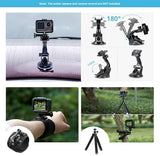 AKASO Outdoor Sports Action Camera Accessories Kit 14 in 1 for AKASO EK7000/ EK7000 Pro/Brave 4/ Brave 7 LE/ V50X/ V50 Pro/ V50 Elite/Go Pro Hero 9 in Swimming Any Other Outdoor Sports