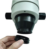 Microscope Accessories Kit Metal 48mm Ring Adapter for Binocular Trinocular Stereo Zoom Microscope LED Light Source Connector Microscope Slides