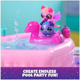 Hatchimals Alive, Neon Rainbow Bestie Pool Party with 2 BFF Figures in Color Reveal Eggs, 14 Accessories, Kids Toys for Ages 3 and up