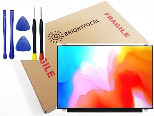 BRIGHTFOCAL New Screen Replacement for Lenovo Ideapad 130-15AST 81H5001CUS 15.6 Non-Touch HD WXGA Slim LED LCD Screen Display with Tool