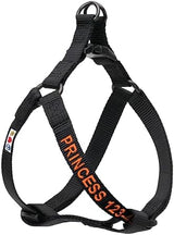 Pawtitas Personalized Dog Harness with Embroider Name Phone Number Adjustable Puppy Harness Customized Dog Harness for Large Dogs Large L Breeds and Puppy Black Dog Harness