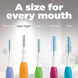 GUM - 10070942002438 Proxabrush Go-Betweens Interdental Brushes, Ultra Tight, Plaque Removal, 10 Count, (Pack of 6)