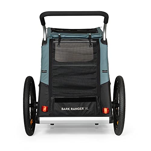 Burley Bark Ranger | XL Dog Bike Trailer & Stroller, Roomy Interior, Mesh Ventilation & Reinforced Removeable Floor