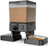 oneisall Automatic Cat Feeder for 2 Cats, 20 Cups/5L Automatic Cat Food Dispenser for Small Pets Indoor, Timed Cat Feeder for Dry Food