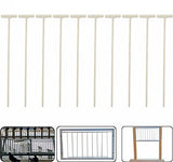 10pcs Pigeon Bird Entrance Trap One-Way Window Door Curtain Iron T Bars