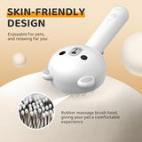 Cat Steam Brush, Self Cleaning Pet Spray Hair Removal Comb with Release Button, 3 In 1 Cat Brush for Indoor Cats, Waterproof Pet Grooming Brushes for Long Short Haired Dogs Cats