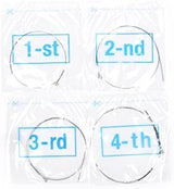 3 Packs Full Set Replacement Stainless Steel 4/4 Size Violin Strings E A D G