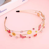 mokkia Jeweled Rhinestone Butterfly Headband for Women - Spring & Summer Hair Accessories, Holiday Gifts (Butterfly A)