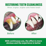 Dog Dental Powder,Dog Teeth Cleaning Powder,Dog Dental Cat Dental Care,Cat and Dog Teeth Cleaning,Canine Plaque Remover Helps Reduce Bad Breath,Improve Pet's Oral Cavity and Freshen Breath（80G）