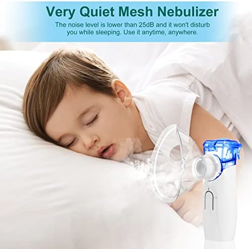 Portable Nebulizer - Includes 1 Set Accessories,Nebulizer with Auto Clean Mode for Kids Adult Family & Travel Use