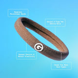 Gimme Beauty - Any Fit No Damage Hair Ties - Neutrals - Seamless Microfiber Hair Elastic - Hair Accessories With All Day Hold - No Snagging, Dents, or Breakage Hair Tie Pack (9 Count)
