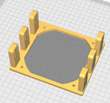 120mm Fan Bracket for Computer 5.25 Inch Drive Bay | PC Fan Mount | 3D Printed PC Accessories | Replace Optical Drive with fan (Marble)