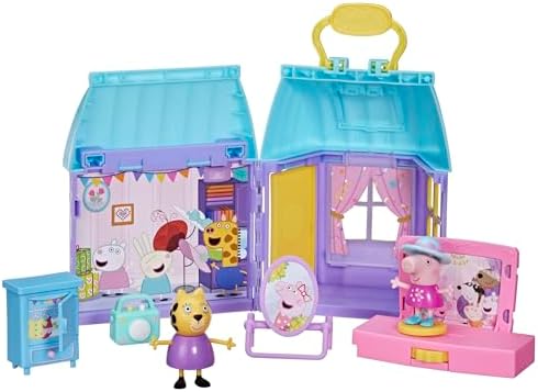 Peppa Pig Peppa’s Dance Party Playset with House, 2 Figures, 6 Accessories, Preschool Toys for Girls and Boys, Kids Gifts, Ages 3+ (Amazon Exclusive)