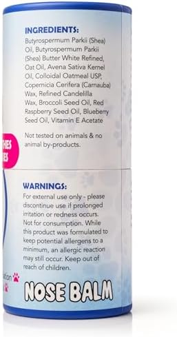 Squishface Nose Balm - Soothe & Protect Dry, Cracked Dog Snouts - Plant-Based, Lick-Safe Formulation to Aid in Relief of Hyperkeratosis - Great for All Breeds! (1.75 oz)