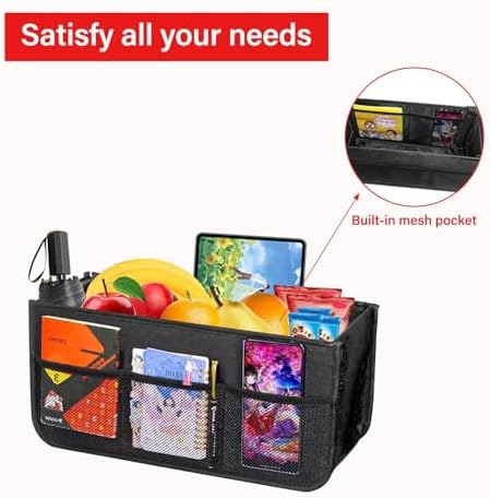 Upgrade Rollator Basket,Walker Basket Bag For Folding Walker,Rollator Walker Bag Cup Holder,Rollator bag,Large Capacity Rollator Walker Accessories Organizer Bag,Folding Rollator Walker Storage Bag