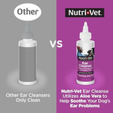 Nutri-Vet Ear Cleanse for Dogs, Ear Cleaner & Deodorizer, Gentle Formula, Salicylic Acid Cleanser, Reduces Wax Buildup, Itch & Infection Relief, Soothing Aloe Formula, 8 oz