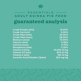 Oxbow Essentials Adult Guinea Pig Food - All Natural Adult Guinea Pig Pellets- No Artificial Ingredients- Veterinarian Recommended- All Natural Vitamins & Minerals- Made in the USA - 25 lb.