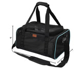 PATAZONE Cat Carriers Soft Small Dog Carrier Airline Approved Softsides Pets Bag,Black,Lightweight,Luxury Style,Top Expandable,Guaranteed on Cabin Board Flight Travel Recommend Under 15 lbs